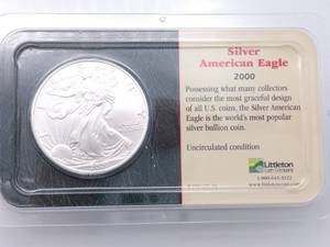 2000 American Silver Eagle, Littleton Coin Encased