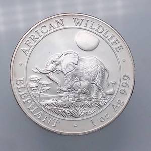 2011 1 Troy Oz .999 Silver, African Wildlife Series, Somali Republic