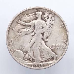 1945-S Walking Liberty Half Dollar, 90% Silver