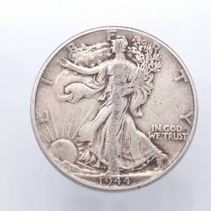 1944 Walking Liberty Half Dollar, 90% Silver