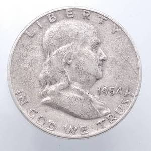 1954-D Franklin Half Dollar, 90% Silver