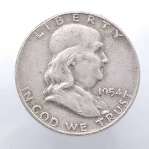 1954-D Franklin Half Dollar, 90% Silver