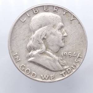 1954-D Franklin Half Dollar, 90% Silver