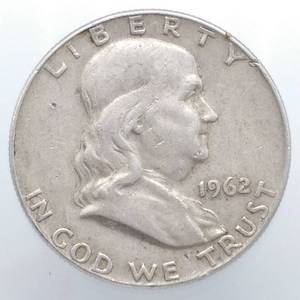 1962-D Franklin Half Dollar, 90% Silver