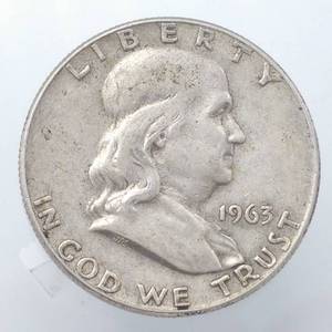 1963-D Franklin Half Dollar, 90% Silver