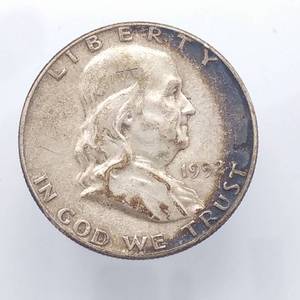 1952 Franklin Half Dollar, 90% Silver