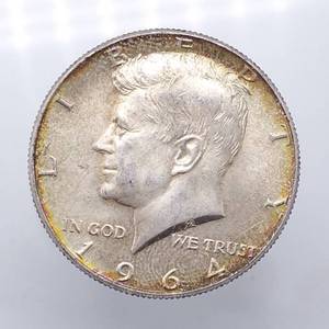 1964 Kennedy Half Dollar, 90% Silver