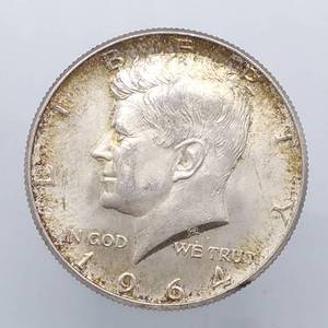 1964 Kennedy Half Dollar, 90% Silver