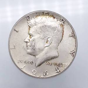 1964 Kennedy Half Dollar, 90% Silver