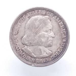 1893 Columbus Exposition Half Dollar, 90% Silver