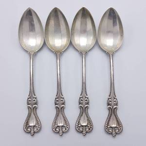 4 Sterling Silver Spoons from the 19th Century