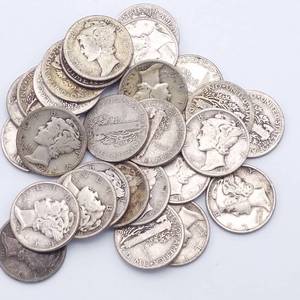 27 Mercury Dimes, 90% Silver
