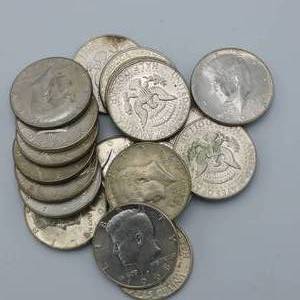 20 Mixerd Dates Kennedy Half Dollars, 40% Silver