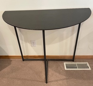 Half Circle Metal Decorative Table
