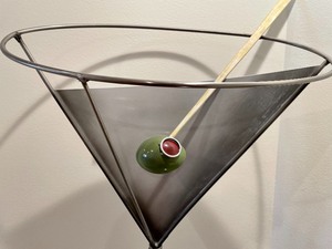 Large Martini Glass Wall Art
