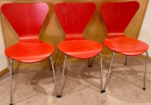Six Fabulous RedOrange Contemporary Style Chairs