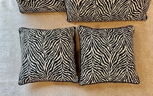 Zebra Print Accent Pillows