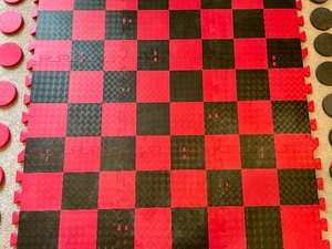 Large Checker Board, Checkers, and a Heart Shaped Plastic Slinky