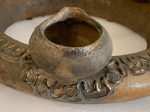 Beautiful Artist Designed Pottery and Sterling Piece Purchased at Rotem in Israel