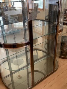 Beautiful Contemporary Curved Glass Display Cabinet from Gabberts