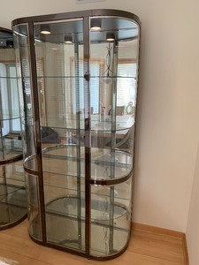 Beautiful Contemporary Curved Glass Display Cabinet from Gabberts