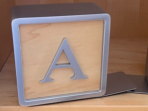 Pair of A and Z Bookends