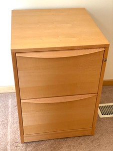 Light Wood Filing Cabinet