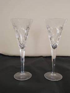 lot 6 image: Waterford Crystal Champagne Flutes