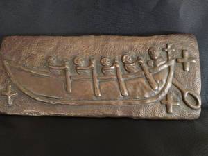 lot 19 image: The Wild Goose Studio Bantry Boat Bronze Plaque