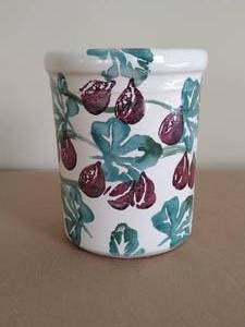 lot 40 image: Grottaglie Italy Stoneware Crock