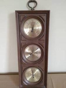 lot 151 image: Vintage Springfield Barometer Weather Station