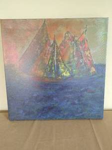 lot 155 image: Sailboat Canvas