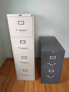 lot 78 image: Two Metal Filing Cabinets
