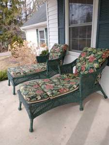 lot 119 image: Two Patio Chairs With Cushion