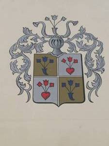 lot 139 image: Family Crest Framed Art