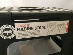 lot 141 image: 2 Rhino II Folding Step Stools