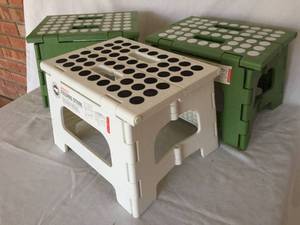 lot 180 image: 3 Rhino II Folding Step Stools