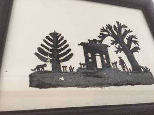 lot 181 image: Antique Cut Out Framed Art