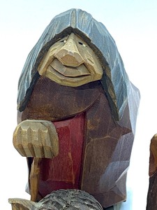 lot 47 image: Four Carved Norwegian Wooden Figurines