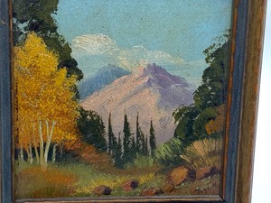lot 49 image: Miniature Oil Painting