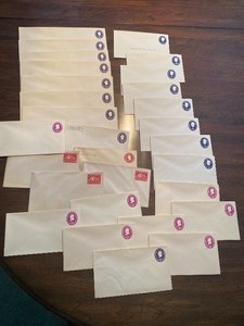 lot 64 image: Vintage Stamped Envelopes