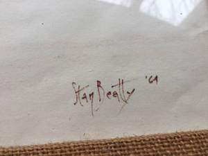lot 280 image: Stan Beatty 1964 Framed Art