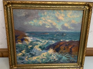 lot 245 image: Framed Oil on Canvas by Marie Lkke (1877-1948-Norwegian Artist)