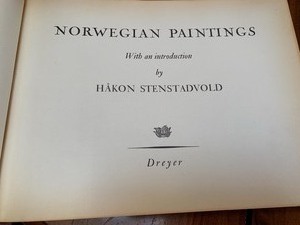 lot 260 image: Vintage Book Norwegian Paintings