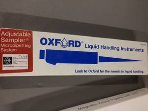 lot 5 image: Rainin L-2000 Pipet- Lite Magnetic-Assist & Oxford Adjustable Sampler Micropipeting System - Both Great Condition