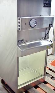 lot 38 image: MSRP $6000 GermFree Biopharm Fume Hood BBF 2SS-RX Biological Tabletop Safety Cabinet - Excellent Working Condition