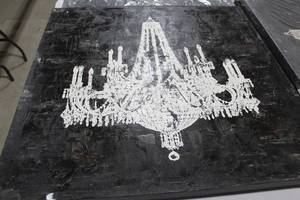 lot 76 image: Chandelier Wall Art by Renie 40Wx 1-12Dx40H