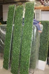 lot 161 image: Lot of (3) Foliage Panel Green 12Wx96H