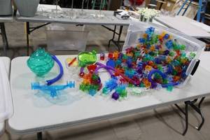 lot 141 image: Marble Run Game (in plastic tote)