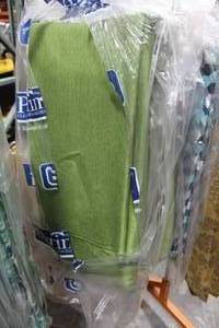 lot 97 image: Lot of (8) Tablecloth Green 128D